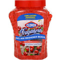 Clorox Fraganzia Crystal Beads Air Freshener, Long Lasting Room Deodorizer and Odor Eliminator Gel Beads to Freshen Home, Car, or Office, Cherry