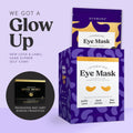 DERMORA Golden Glow under Eye Patches (15 Pairs Eye Gels) - Rejuvenating Treatment for Dark Circles, Puffy Eyes, Refreshing, Revitalizing, Travel,