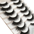 Pooplunch False Eyelashes Cat Eye Wispy Extensions Faux Mink Lashes Pack Short Natural Volume Fake Eyelash Strips 7 Pairs Pack Cat-Eye|9-15MM