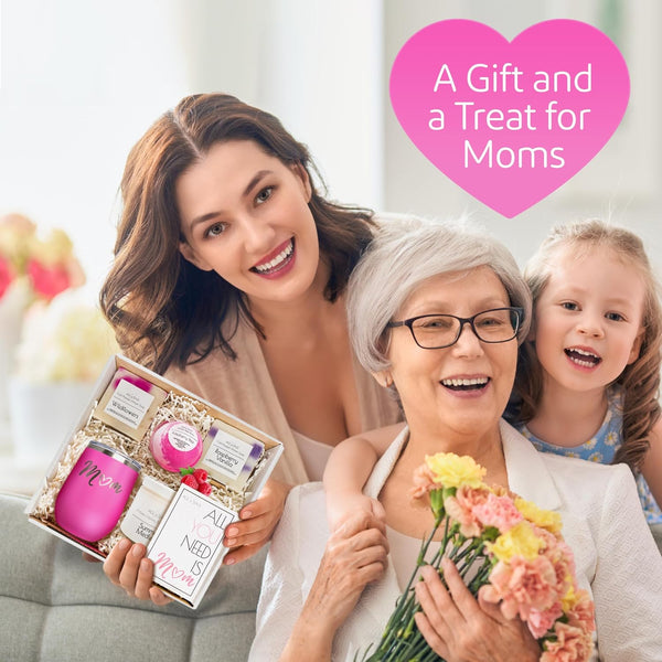 Mom Spa Gift Basket for Women - Self Care Basket, Relaxation, Pampering Gifts for Girlfriend, Wife, Mom, Sister, Friends - Birthday Bundles,