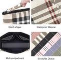 MAANGE Small Makeup Bag for Purse Cosmetic Bags for Women Pu Leather Makeup Pouch Travel Makeup Bag with Handle Make up Bag for Travelling(Khaki)