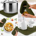 Zulay 2-Pack 9"x12" Silicone Trivets for Hot Pots & Pans – Heat-Resistant, Non-Slip Trivet Mats – Durable, Flexible, Multi-Purpose Hot Pads for