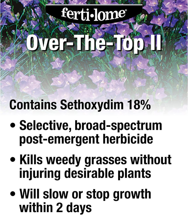 Fertilome 8 Oz Over The Top Grass Killer - 10434 | Fluazifop-p-butyl selective formula - Post-emergent control of annual & perennial grasses -
