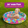 Gamie Duck Pond Matching Carnival Game for Kids, 36" x 6" Inflatable Pool & 20 Plastic Ducks with Numbers, Water Outdoor Game for Kids, Fun Memory