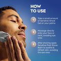 NIVEA MEN Sensitive Shave Gel, No Drying Alcohol, Mulitpack, 3 x 7 OZ