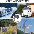 20A 12V 24V Auto IP68 Waterproof PWM Solar Charge Controller Solar Panel Battery Intelligent Regulator for Solar System Caravan Boat(24 Hours