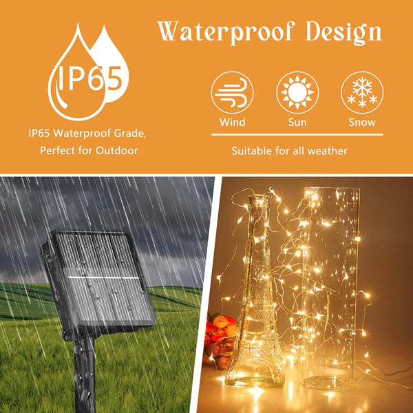 Selarlyt 200 LED 72Ft Solar String Lights for Outside, Solar Fairy Lights for Outside Waterproof with 8 Modes, Twinkle Light for Patio Tree