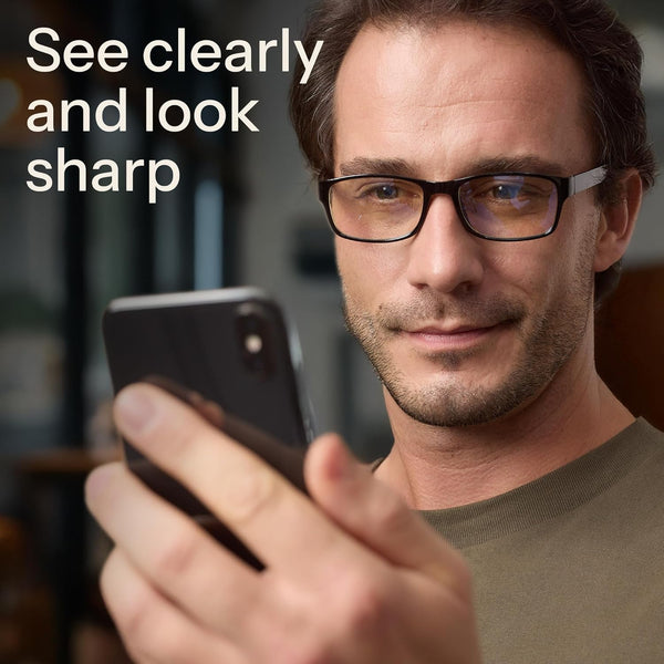 Gaoye 1.5 Professional Reading Glasses for All Day - Computer Readers with Blue Light Protection - Value Pack B1-5 Pack Light Black 1.5 x