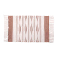 Okuna Outpost Bathroom Rugs - Bohemian Bath Rug with Tassels & Low Pile - Washable Cotton Bath Mat & Shower Rug - Bohemian Decor - 23.6 x 35