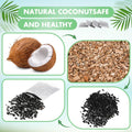 Lounsweer 100 Pcs Activated Charcoal Water Filter Coconut Shell Distiller Filters Activated Charcoal Sachets for Most Replacement Countertop Water