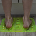 Reflexology Foot Massage Mat Stimulates Blood Circulation Acupressure Feet Massager Plate Board with Magnet (2. Foot Shape Mat)