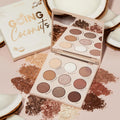 ColourPop Going Coconuts Eyeshadow Palette - Cool-Toned Neutral Eyeshadow Palette with Ultra-Velvety and Silky Finishes - High-Pigment Eye Makeup