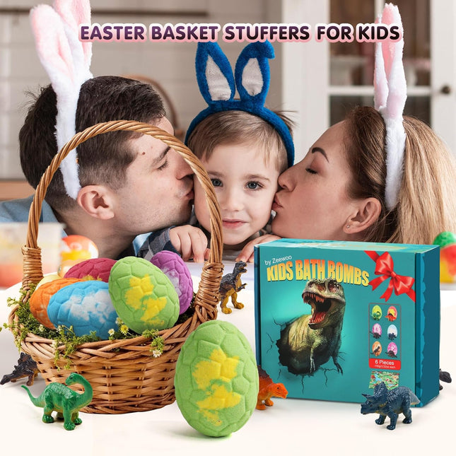 Bath Bombs for Kids with Surprise Inside, 6 Pack Big Kids Bath Bombs Gift Set, O
