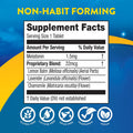 MidNite Back to Sleep Low Dose, 1.5 mg Melatonin Sleep Aid, Non-Habit Forming, Herbal Dietary Supplement for Adults, Drug-Free, Gluten-Free &