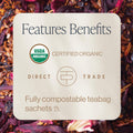 Rishi Tea Blueberry Hibiscus Organic Herbal Tea Bags, Caffeine Free, 15ct Blueberry Hibiscus 15 Count (Pack of 1)