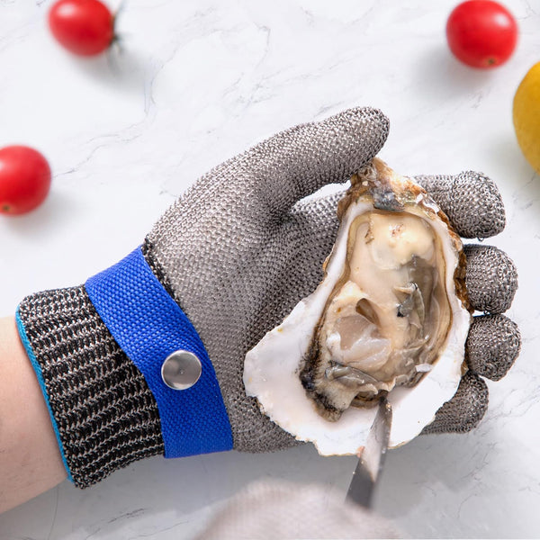 ARCLIBER Level 9 Cut Resistant Glove Stainless Steel Wire Metal Mesh Butcher Glove for Meat Cutting Oyster Shucking Chopping and Peeling Small