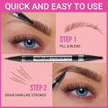 iMethod Eyebrow Pen - Eyebrow Pencil Magical 2-in-1 Eye Brow Pencils for Women with 4-Fork-Tip & Precise Brush-Tip for Natural Hair-Like Brows,