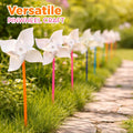 4E's Novelty 24 Pack DIY Pinwheels Craft for Kids, Bulk Summer Pinwheel Craft Kit, Color Your Own Paper Windmill Patriotic Pinwheels for Kids Bulk
