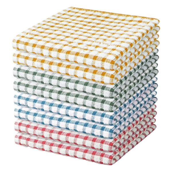 Nialnant 8 Pcs Kitchen Dish Rags,100% Cotton Soft Absorbent | Quick Drying Dish Cloths for Kitchen, Washing Dishes, Cleaning rags-11 x 11In