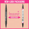 iMethod Curved Eyebrow Pen - 2-in-1 Dual-Ended Eyebrow Pencil with Curved Tip and Precise Brush-Tip, Microblading Pen for Natural Hair-Like Brows,