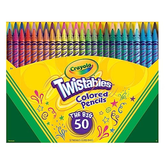 Crayola Twistables Colored Pencil Set (50Ct), Kids Easter Basket Essentials & St