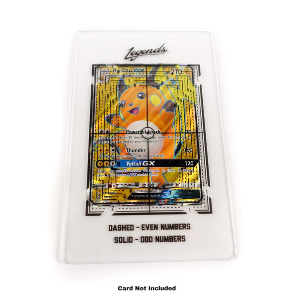 Legends Card Grading Centering Tool by Envy Born Games | Cleaning Cloth Kit Material for PSA - BGS 3.5 inches