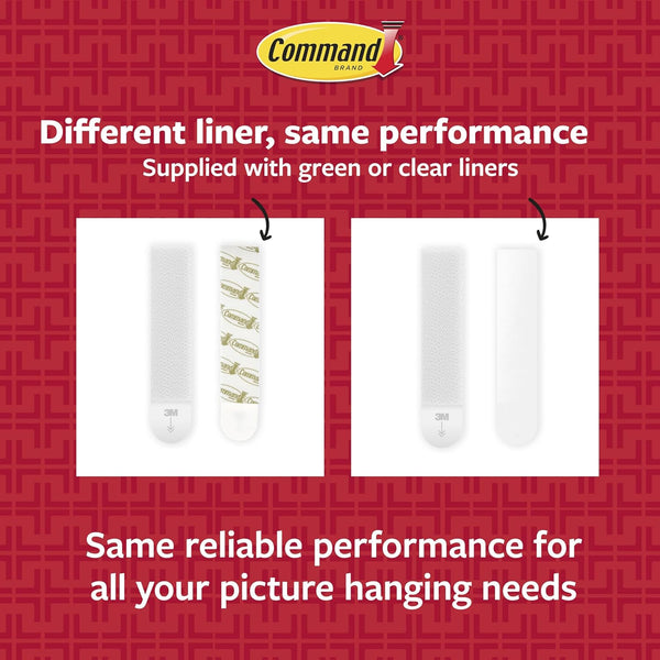 Command Large Picture Hanging Strips, White, Holds up to 16 Lbs, 14-Pairs, Easy to Open Packaging