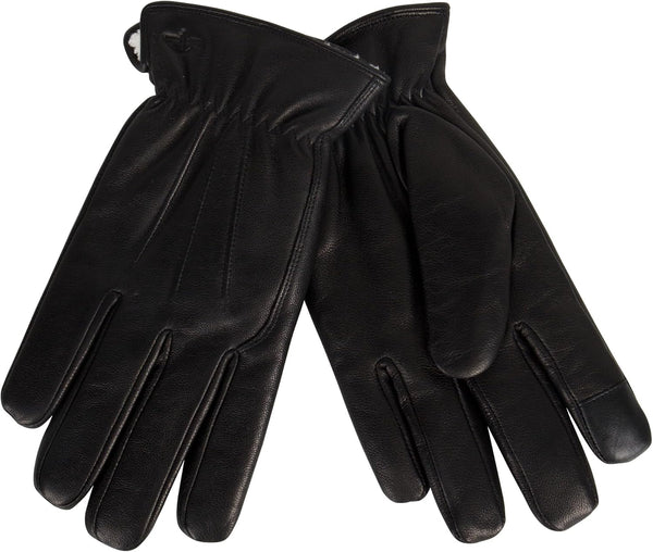 Dockers Men'S Warm Leather Winter Gloves with Smartphone Touchscreen Capability