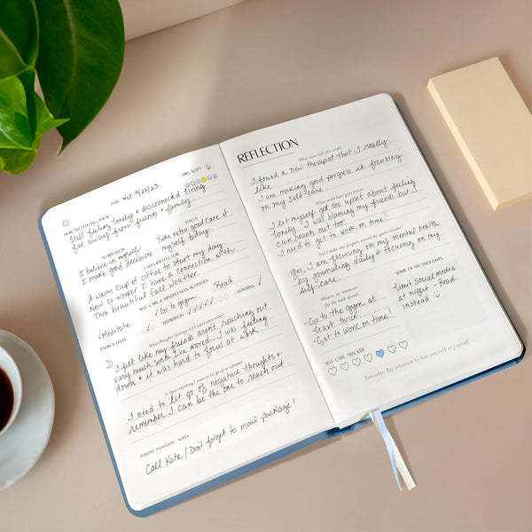 FINDING BALANCE Mental Health Journal Ã¢ÂÂ 6-Month Daily Journal with Prompts for Mindfulness, Self-Care & Healing Ã¢ÂÂ Anxiety & Depression