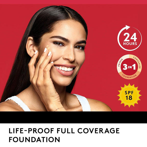Covergirl Outlast Extreme Wear 3-in-1 Full Coverage Liquid Foundation, SPF 18 Sunscreen, Buff Beige, 1 Fl. Oz. 1 Fl Oz (Pack of 1) Buff Beige