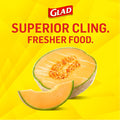 Glad Cling N Seal Plastic Wrap for Food, Airtight Seal, 300 Square Foot Roll (Pack of 4) 300 Sq Ft (Pack of 4)