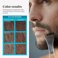 Just for Men Mustache & Beard, Beard Dye for Men with Brush, with Keratin Biotin Aloe and Coconut Oil for Healthy Facial Hair - Light Red Brown,