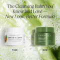 Farmacy Makeup Remover Cleansing Balm - Green Clean Waterproof Makeup Remover Balm + Oil Cleanser for Face - Gently Melts Make Up + SPF - Hydrates
