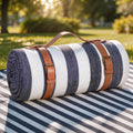 Sapsisel 80”X 80” Picnic Blanket Extra Large, Waterproof and Foldable Beach Blanket, 3-Layer Outdoor Blanket for 6 to 8 Adults, for Camping, Park,