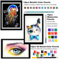 KALOUR 76 Drawing Sketching Kit Set - Pro Art Supplies with Sketchbook & Watercolor Paper - Include