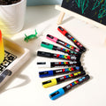 Posca Paint Markers, 5M Medium Acrylic Markers with Reversible Tips, Artist Recommended For Gifts, Fabric, Metal, Glass, Wood and Canvas, Assorted