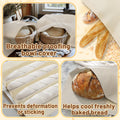 3Pcs 28"x28" Large Tea Towels for Sourdough Bread Baking - 100% Cotton Unbleached Reusable Flour Sack Towels, Proofing Cloth Supplies for