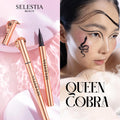 Black Liquid Eyeliner Pencil Queen Cobra Ã¢ÂÂ Long-Lasting & Waterproof Ã¢ÂÂ Quick-Drying, No Flaking Ã¢ÂÂ Thin Applicator & Intense Color