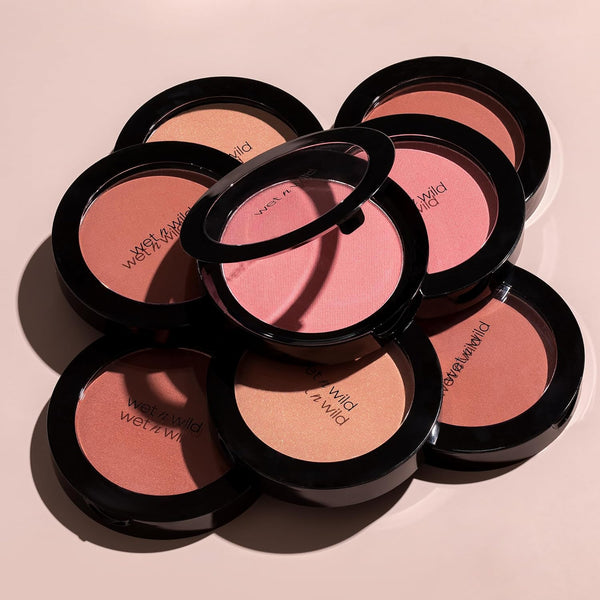 Wet N Wild Color Icon Blush, Effortless Matte Natural Sheer Glow & Seamless Blend, Luxuriously Infused Smooth Jojoba Oil, Cruelty-Free & Vegan -