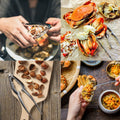 Lobster Crackers and Picks Set, 8Pcs Crab Leg Cracker Tools - Stainless Steel Seafood Crackers & Forks Nut Cracker Set & Storage Bag - Dishwasher