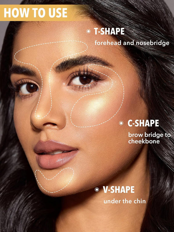 SHEGLAM Cream Highlighter Stick Long Lasting Brightening Non-Caking Highlighter Makeup - Vanilla Frost Vanilla Frost 0.24 Ounce (Pack of 1)