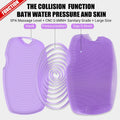Canroom Zinc Infused Silicone Body Scrubber, Quick-Dry Bath Brush Purple
