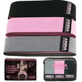 Arena Strength Fabric Booty Bands - Fabric Exercise Bands for Legs and Butt | Fabric Resistance Bands | Hip Resistance Bands with Workout Guide