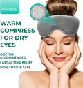 MyHalos® Heated Eye Mask for Dry Eyes - Steam Warm Compress for Eyes - Remove Styes, Chalazion Therapy Warming and Heating Pad Hot Compress -