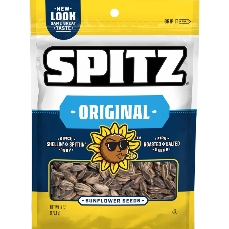 Spitz Sunflower Seeds, Salted, 6 Ounce (Pack of 9) Original 9 Count (Pack of 1)