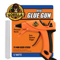 Gorilla Mini Hot Glue Gun Kit (Pack of 1 Mini Hot Glue Gun and 75 Sticks) - Dual Temp, Precision Nozzle, and Easy Squeeze Trigger