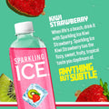 Sparkling Ice, Kiwi Strawberry Sparkling Water, Zero Sugar Flavored Water, with Antioxidants and Vitamins, Zero Sugar, 17 fl oz Bottles (Pack of