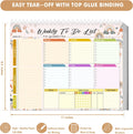 Weekly Planning To-Do-List Pad, 52 Undated Sheets for Daily To-Do Lists, Habit Tracking, Academic Scheduling, and Productivity Goals - Perfect for