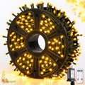 JMEXSUSS 500 LED Christmas Lights Outdoor, Classroom String Lights Plug in | 173ft, 8 Modes, Remote Control, Waterproof Warm White Christmas Tree