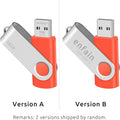 Professional 10-Pack of Enfain 16GB Multicolor USB 2.0 Flash Drive 10 Pack | Swivel Thumb Drives with 31 Labels | Gift-Ready Packaging for